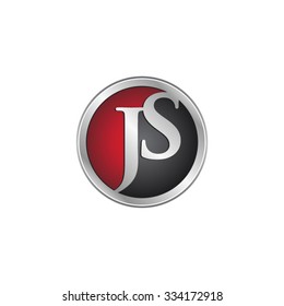 JS initial circle logo red
