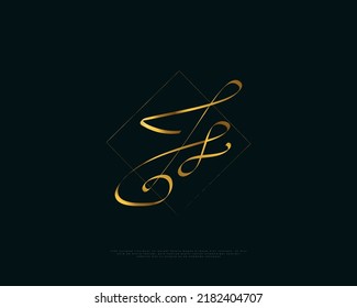 Js Initial Signature Logo Design Elegant Stock Vector Royalty Free Shutterstock