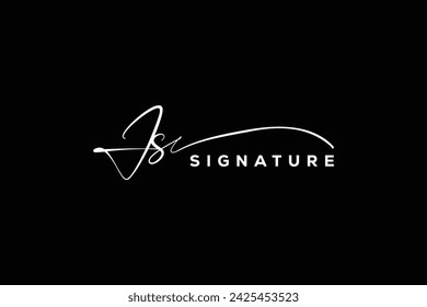 JS initials Handwriting signature logo. JS Hand drawn Calligraphy lettering Vector. JS letter real estate, beauty, photography letter logo design.