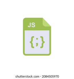 JS  - javascript File types icon , vector art and illustration
