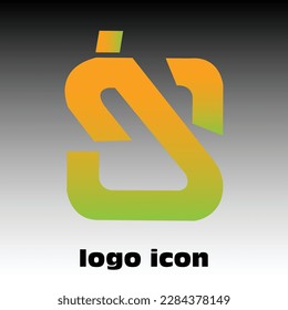 JS Letter Font Design Logotype For Company Sign Vector Free
