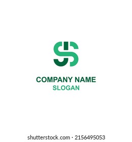 JS letter initial logo, capital letter in unique shape.