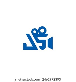JS letter logo design. JS polygon, circle, triangle, hexagon, flat and simple style with white color variation letter logo set in one artboard. JS minimalist and classic logo. JS
