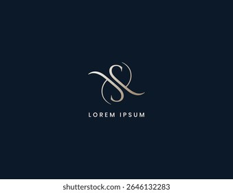 Diseño de logotipo de letras JS, tipografía SJ para empresas corporativas, iniciales SJ