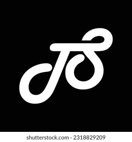 JS logo design,vector gradent background design