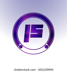 JS Logo, Metal Logo, purple Logo, Monogram