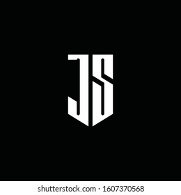 Js Logo Monogram Emblem Style Isolated Stock Vector (Royalty Free ...