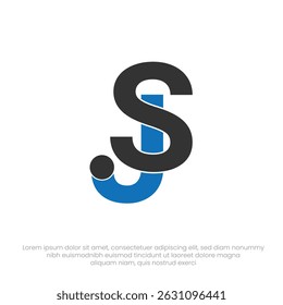 JS Monogram Logo Design – Elegant Initial Letter Logo Template, Modern Branding