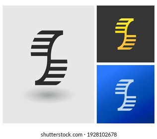 JS or S elegant abstract simple luxury logo letter initial for company