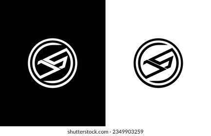 JS, S, J abstract letters logo monogram