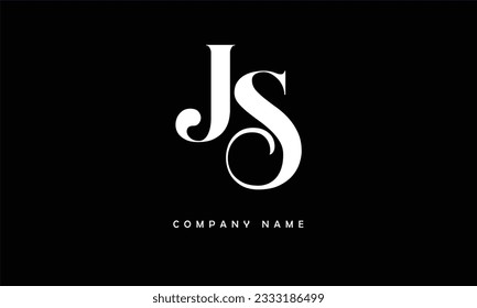 JS, SJ Abstract Letters Logo Monogram