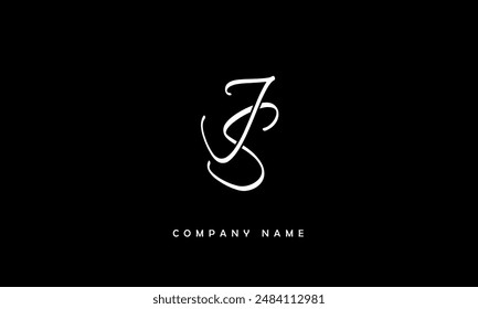 JS, SJ Abstract Letters Logo Monogram