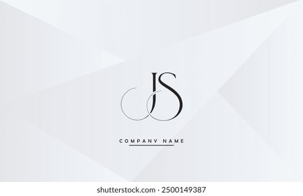 JS, SJ Abstract Letters Logo Monogram