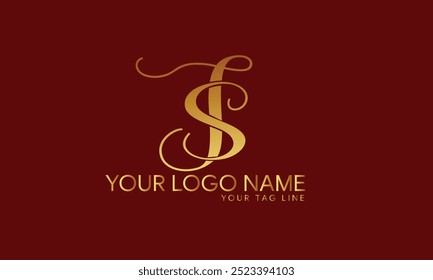 JS, SJ Abstract Letters Logo Monogram