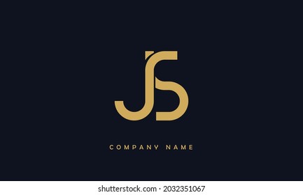JS, SJ Alphabets Letters Logo Monogram