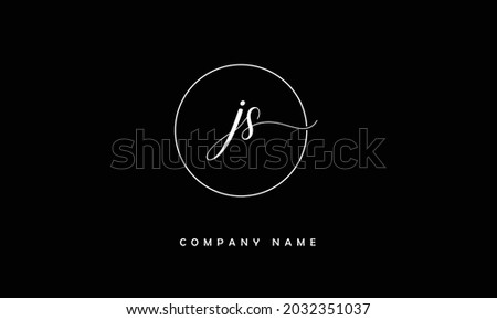 JS, SJ Alphabets Letters Logo Monogram