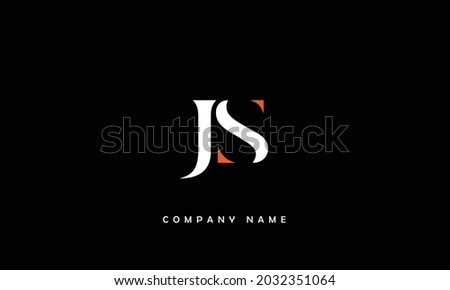 JS, SJ Alphabets Letters Logo Monogram