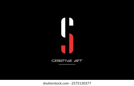 JS, SJ, J, S abstract letters logo monogram