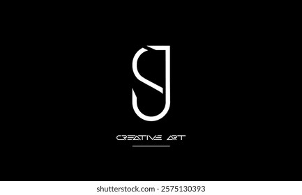 JS, SJ, J, S abstract letters logo monogram