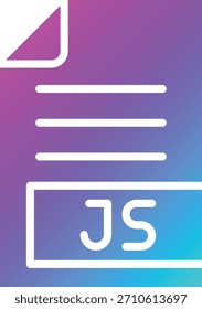 Ilustración de diseño de iconos de Vector JS