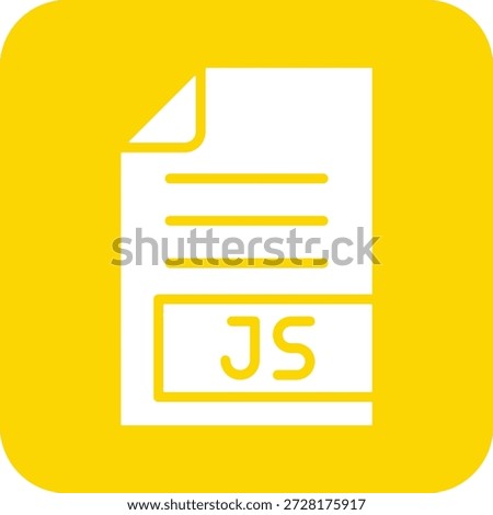 JS Vector Icon Design Illustration