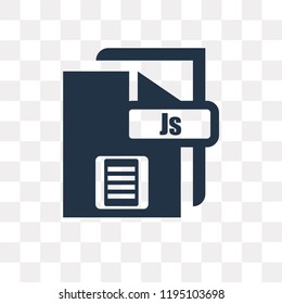 Js vector icon isolated on transparent background, Js transparency concept can be used web and mobile