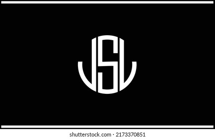 JSL Abstract Letters Logo Monogram