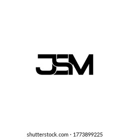 jsm letter original monogram logo design