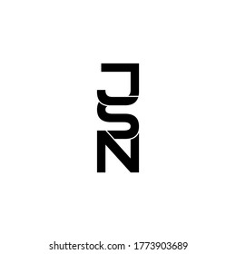 jsn letter original monogram logo design