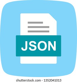 Json File Document Icon Stock Vector (Royalty Free) 1352041013 ...