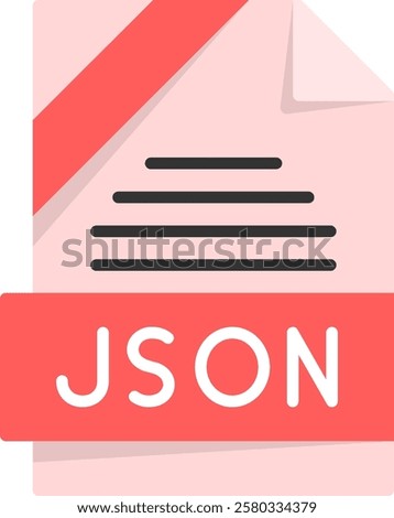 JSON Flat Style Icon Design