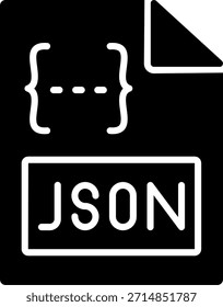 Diseño de iconos de estilo de glifo Json