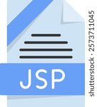 JSP Flat Style Icon Design