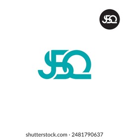 Diseño de monograma de letra de logotipo JSQ