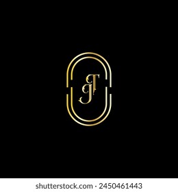 JT creative modern letters logo design template