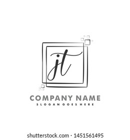 JT Initial beauty monogram logo vector