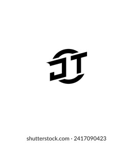 JT initial game logo, banner design for your e-sports or streaming team