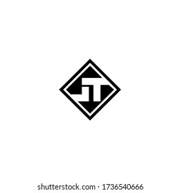 JT J T Letter Logo Design Template