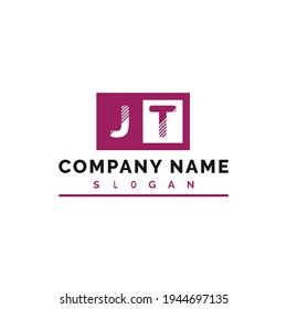 Diseño del logotipo de la carta JT. Ilustración del vector con logotipo de la letra JT - Vector
