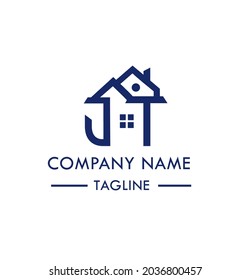 JT Letter Real Estate Logo Design