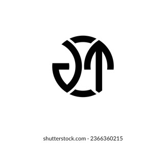 JT logo design vector template