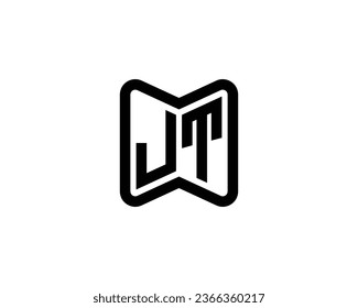 JT logo design vector template