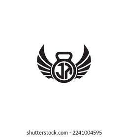 JT simple fitness gym concept in high quality professional design that will print well across any print media