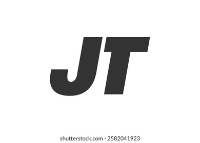 JT Techno Editable Font Logo For Corporate Branding. Bold, Futuristic Design With Unique Typographic Ideas. Minimal Custom Type And Dynamic Letter Variations For Promotion, Printing, And Book Titles