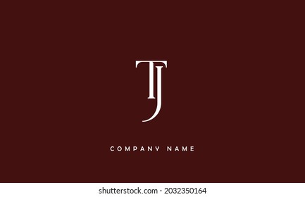 JT, TJ Alphabets Letters Logo Monogram