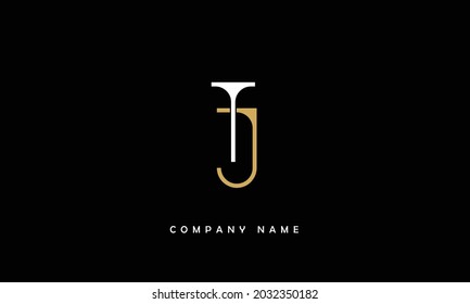 JT, TJ Alphabets Letters Logo Monogram