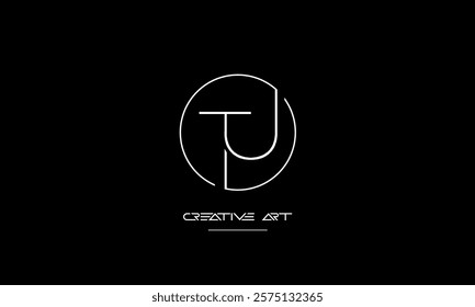 JT, TJ, J, T abstract letters logo monogram