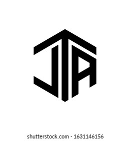 Nta Letter Logo Design Polygon Monogram: เวกเตอร์สต็อก (ปลอดค่า ...