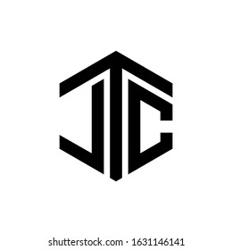 JTC Letter Logo Design polygon Monogram Icon Vector Template