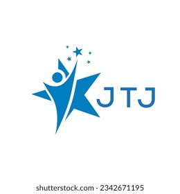 JTJ Letter logo white background .JTJ Business finance logo design vector image in illustrator .JTJ letter logo design for entrepreneur and business.
